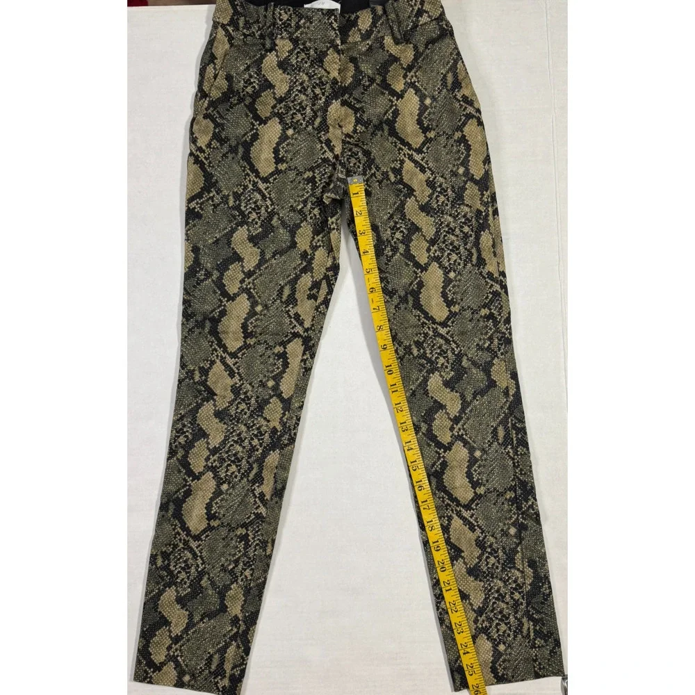 H&M Womens Size 2 Pants Animal Print‎ Maximalist Professional Career Interview